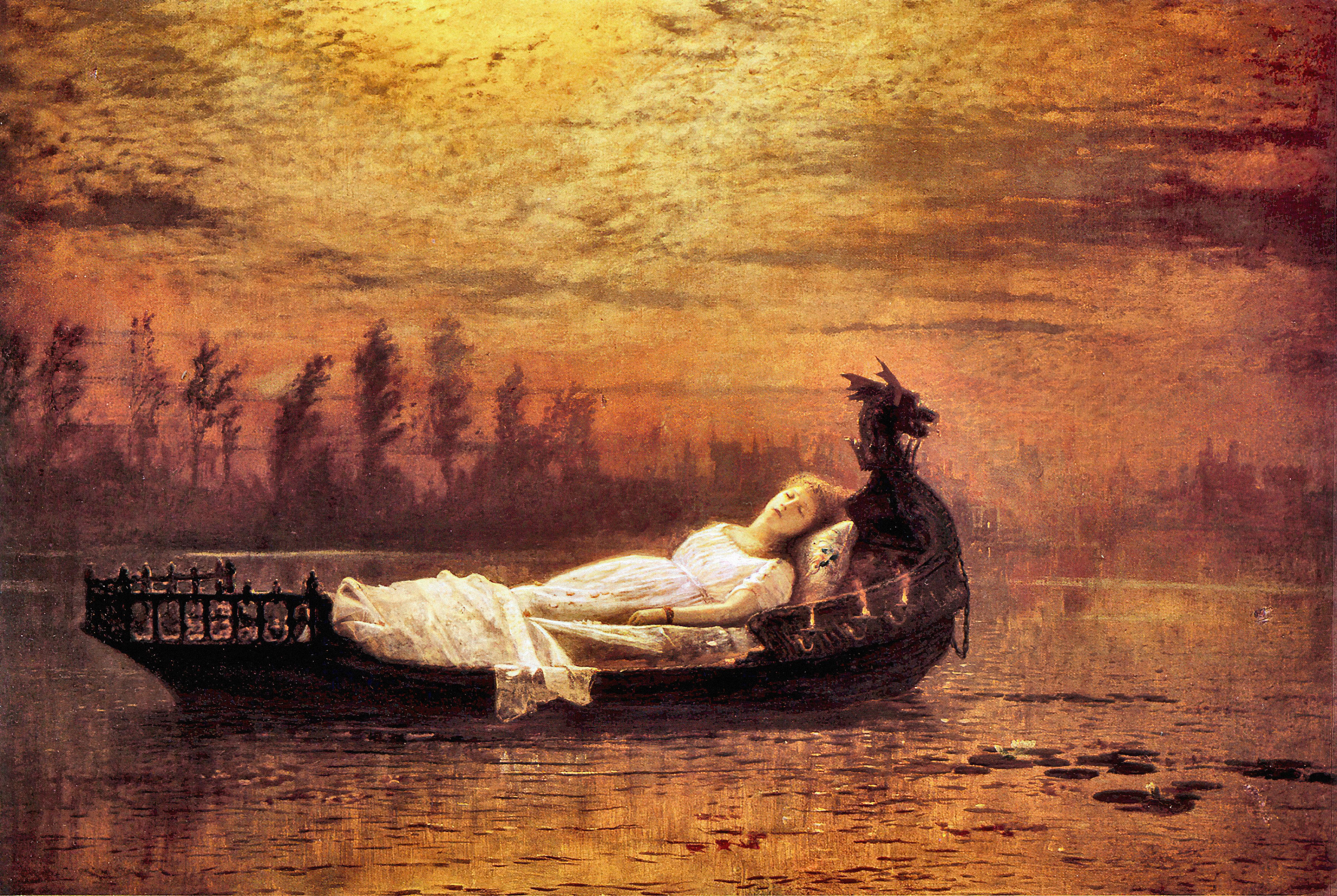 The Lady of Shalott, a painting by John Atkinson Grimshaw.